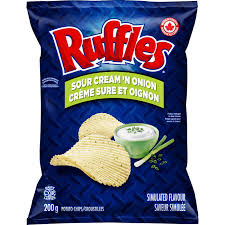 Ruffles Crème sure et oignon 200g
