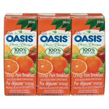 Jus oasis orange déjeuner 8x200ml