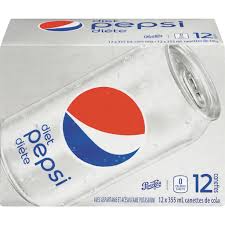Pepsi diète 12x355ml-canettes