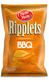 Croustilles Yum yum Ripplets BBQ 200g