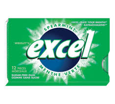 Gomme à mâcher sans sucre menthe verte 1un