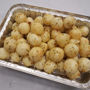 Patate ronde semi-cuites assaisonnée