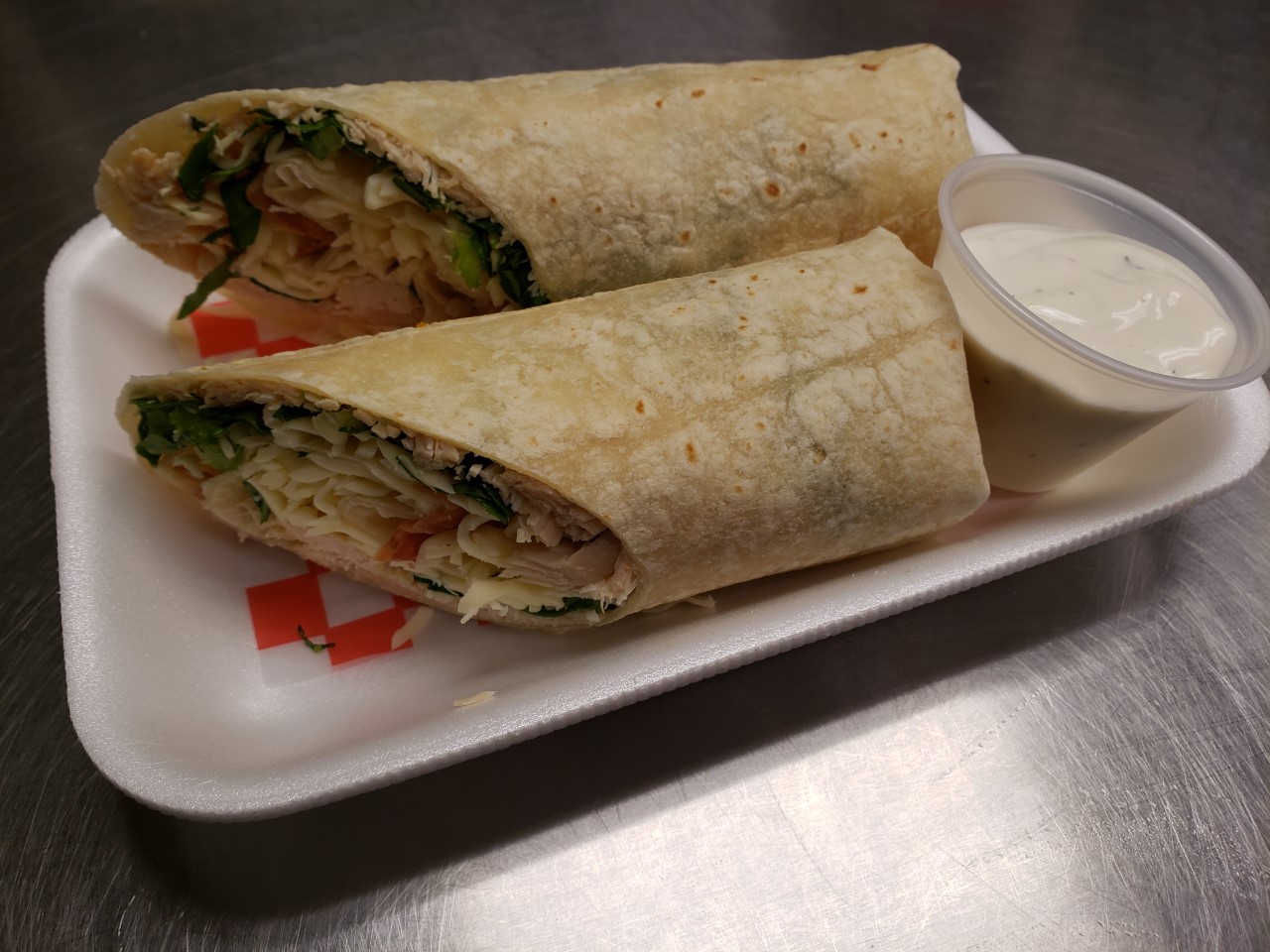 Wrap ranch poulet bacon